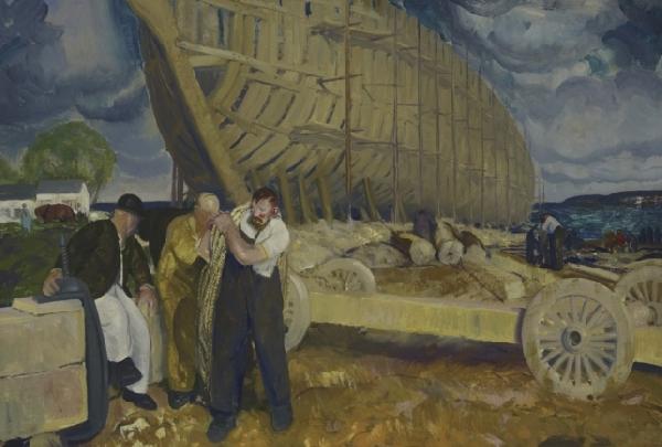 George Bellows Builders of Ships